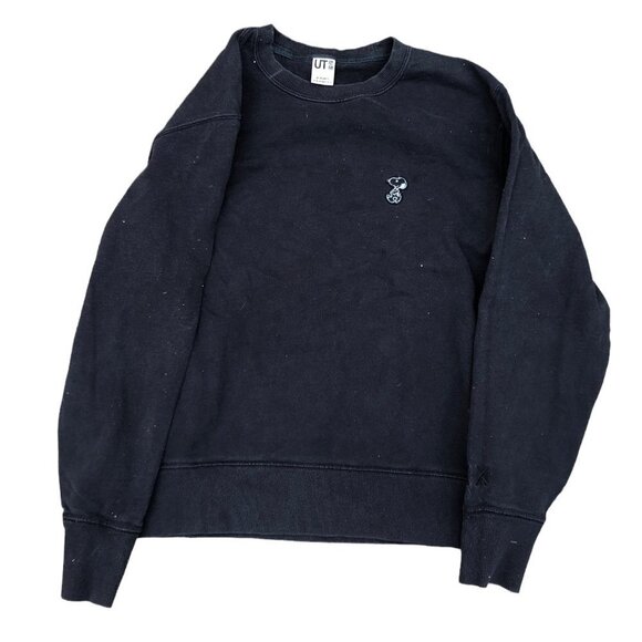 KAWS X Uniqlo Peanuts Sweater XS Black - Picture 1 of 8